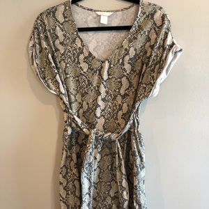 Snake print dress